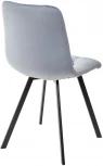 Стул CHILLI SQUARE BLUVEL-06 серо-голубой, велюр / черный каркас M-City 629M04896