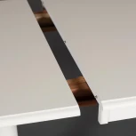 Стол раскладной Solerno (ME-T4EX) дерево гевея/мдф, 70х100+29х75см, ivory white (слоновая кость 2-5) Tetchair 12483