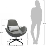 Кресло Bradex Home OSCAR темный латте (FR 0671)