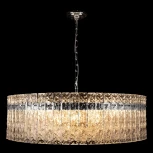 Подвесная люстра Loft It Nevada 10297/800 Nickel (220V, хрусталь, на цепи, круглые)