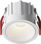 Встраиваемый светильник Maytoni Alfa LED DL043-01-10W4K-RD-W-1 (220V, круглые)