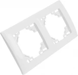 Рамка на 2 поста (белый) Stekker Эрна Элегант 49630