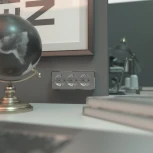 Розетка тройная с заземлением и шторками Gallant (серебряный) Werkel W5073106 (a052777)