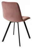 Стул CHILLI-Q SQUARE розовый #15, велюр / черный каркас, 4 шт./1 к