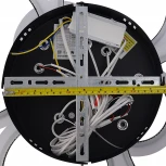 Потолочная люстра светодиодная с пультом ДУ 132W, черный, LED Natali Kovaltseva Home LED LAMPS 81440 (регулировка яркости, 220V, кольцо)