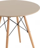 Стол Stool Group Eames DSW NEW D80 бежевый