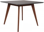 Стол R-Home Лунд 960*960 мрамор Графит Темный орех