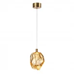 Подвесной светильник Odeon Light Gemme 7111/4LB золотистый/янтарное стекло/металл IP20 LED 4W 300Лм 3000K 200° 220V