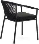 Xelida Садовый стул из алюминия и черного шнура La Forma (ex Julia Grup) арт.157315