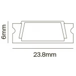 Алюминиевый профиль встраиваемый 30x6 Maytoni Led Strip ALM003S-2M