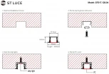 Встраиваемый алюминиевый профиль с рассеивателем ST Luce ST017.129.04