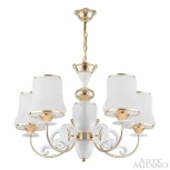Подвесная люстра Arte Milano Florentia-1097 301097/5 Wh/Gd (220V, на цепи)
