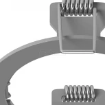 Рамка для одного встраиваемого светильника Lightstar Intero, круг, серый