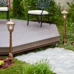 Наземный фонарь Elektrostandard Virgo черное золото GLXT-1450F (220V, под старину, IP44)