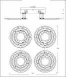 Потолочная люстра Escada Jessie 10253/4LED