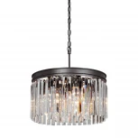 Подвесная люстра Vitaluce V5180-1/6 (220V, хрусталь, на цепи, круглые)
