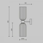 Бра Antic MOD302WL-02CG Maytoni (220V)