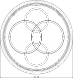 Потолочная люстра Escada Module 10235/4 ROUND LED*85W Black/White