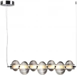 Подвесной светильник линейный Odeon Light Bruco 5096/24L хром/дымчатый градиент/металл/стекло LED 24W 4000K 1948Лм (220V, на тросе)