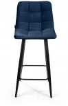 Стул полубарный UNO, бархат синий 29 / чёрный конус Top Concept UNO 74733