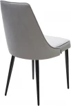 Стул M-City NEPAL-P СВЕТЛО-СЕРЫЙ BM-4, велюр/ черный каркас