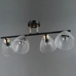 Потолочная люстра на штанге ILLUMICO IL0739-4CSQ-24 BK FGD ARIES (220V)