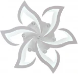 Потолочная светодиодная люстра с пультом и управлением смартфоном 120W Olimp LED LAMPS 81238 Natali Kovaltseva (регулировка яркости, 220V, подвески, цветы)