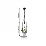 Подвесной светильник Favourite Situla 1976-1P (220V, на цепи, цветы)