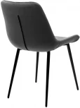Стул ХОФМАН, цвет H-18 Графитовый, велюр / черный каркас M-City 688M05052