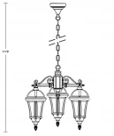 Уличный светильник подвесной Oasis Light 95270/3L Gb