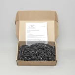 Гирлянда Бахрома 3,1 x 0,5 м белая 24В, 120 LED, провод черный каучук, IP65 Laitcom LL120-1-1W