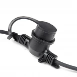 Гирлянда Uniel UDL-K121 10/E27/5M 5C IP65 BLACK BELT-LIGHT