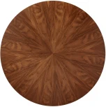 Стол Bradex Home Liverpool диам.110см, шпон орех лучевой набор, с золотистыми ножками (RF 0518)