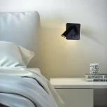 Спот с выключателем светодиодный для чтения Reluce 86202-9.2-001KT LED12W BK (220V)