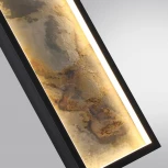 Настенно-потолочный светильник со спотом Odeon Light Stoflake 5078/30WL черн./серо-беж./металл/натур.камень/акрил LED 30W 3000K (220V)