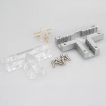 Соединитель тройной ARL-CLEAR-Mini-2x90 (16x8mm) (Металл) 022706