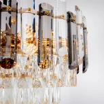 Подвесная люстра хрустальная Modelux MODELUX ML.9006.9 GD-SM