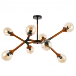 Потолочная люстра на штанге Evoluce Raquel SLE109402-08 (220V, шарики)