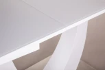 Стол раскладной Adams (120+30 см) закаленное стекло белый Top Concept 2001000000623