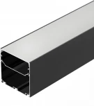 Профиль LINE-S-7575-2000 BLACK (Arlight, Алюминий) 041855