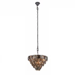 Подвесная люстра Vitaluce V5337-1/10 (220V, хрусталь, на цепи, круглые)