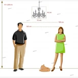 Подвесная люстра MW-Light Аврора 371011605 (220V, на цепи, подсвечник, свеча)