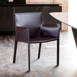 Стул с подлокотниками Barrie, кожа коричневый Top Concept BARRIE 2000000000114