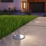 Встраиваемый светильник уличный Elektrostandard MRL LED 1104 алюминий (220V, круглые, IP65)