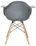 Стул обеденный DAW (ножки светлый бук, цвет сиденья тёмно-серый (GR-04))