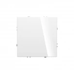 Выключатель одноклавишный с подсветкой (белый глянцевый) Voltum S70 VLS010201