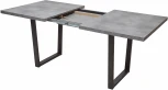Стол ЛОФТ 160 Бетон Портленд/ Черный М-City
