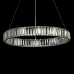 Подвесной светильник Citilux Чезаре CL338161 (регулировка яркости, LED, 220V, хрусталь, пульт управления, на тросе, кольцо)