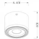 Накладной точечный светильник Arte Lamp Studio A4105PL-1WH (LED, 220V)
