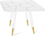 Стол SHT-TU14/TT30 белый муар/золото/белый Sheffilton SHT-TU14 4824124401